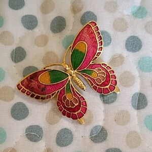 Colorful Butterfly Brooch